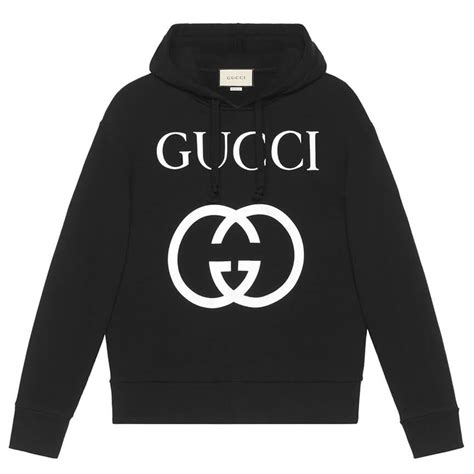 gucci hooded sweatershirt interlocking g|Hooded sweatshirt with Interlocking G .